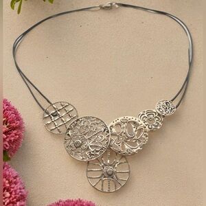 Silpada “Filigree Art” Necklace with Intricate Design 18” inches N2343